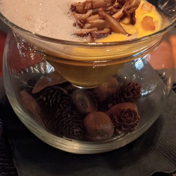 Partage - Delicious butternut squash soup with coffee foam - French Near Me - Las Vegas, Nevada Partage - Delicious butternut squash soup with coffee foam - French Near Me - Las Vegas, Nevada