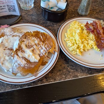 Brigs Great Beginnings - French toast, scrambled eggs and bacon. - Breakfast & Brunch Near Me - Raleigh, North Carolina