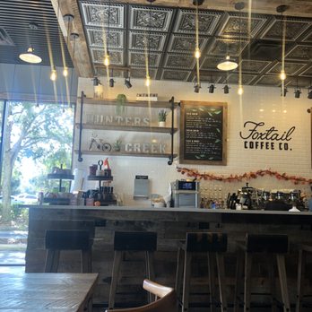 Foxtail Coffee - Hunters Creek - Love the ceiling tile - Ice Cream & Frozen Yogurt Near Me - Orlando, Florida