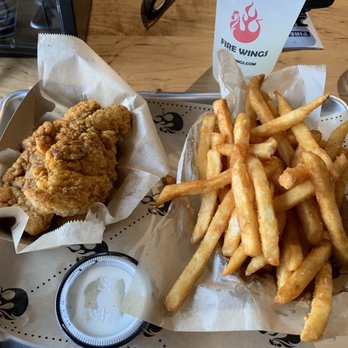 Fire Wings - Louisiana dry rub chicken strips and seasoned fries - delicious! - Chicken Wings Near Me - San Bernardino, California Fire Wings - Louisiana dry rub chicken strips and seasoned fries - delicious! - Chicken Wings Near Me - San Bernardino, California