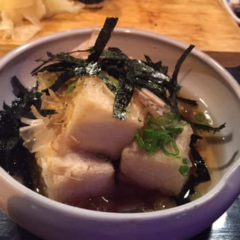 Kaito Sushi - Subpar agedashi tofu. Sauce was too salty, tofu was not crispy enough. - Sushi Bars Near Me - Encinitas, California