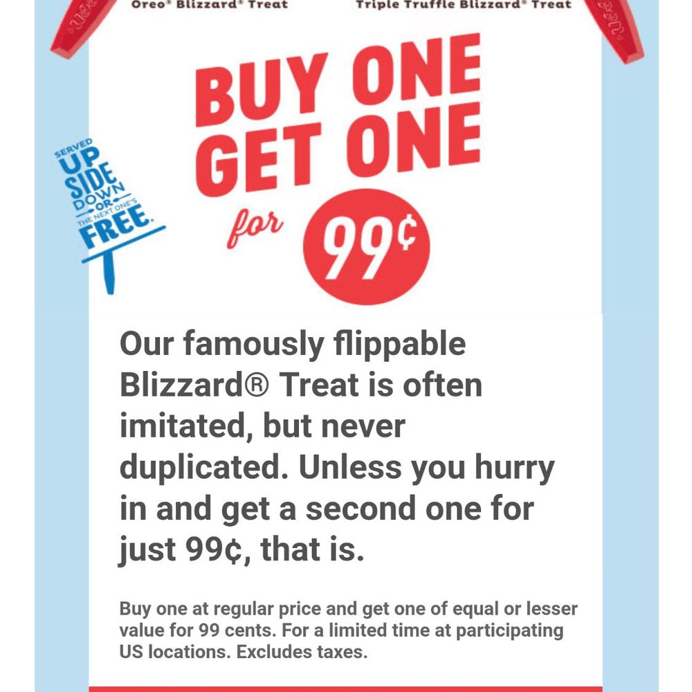 Dairy Queen Ltd Brazier - Misleading... This DQ Location does not accept bogo emails with their name and location on the coupon - Fast Food Near Me - Kill Devil Hills, North Carolina Dairy Queen Ltd Brazier - Misleading... This DQ Location does not accept bogo emails with their name and location on the coupon - Fast Food Near Me - Kill Devil Hills, North Carolina