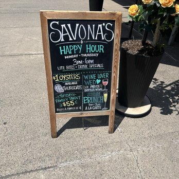 Savona's Trattoria - Sign outside - Italian Near Me - Poughkeepsie, New York