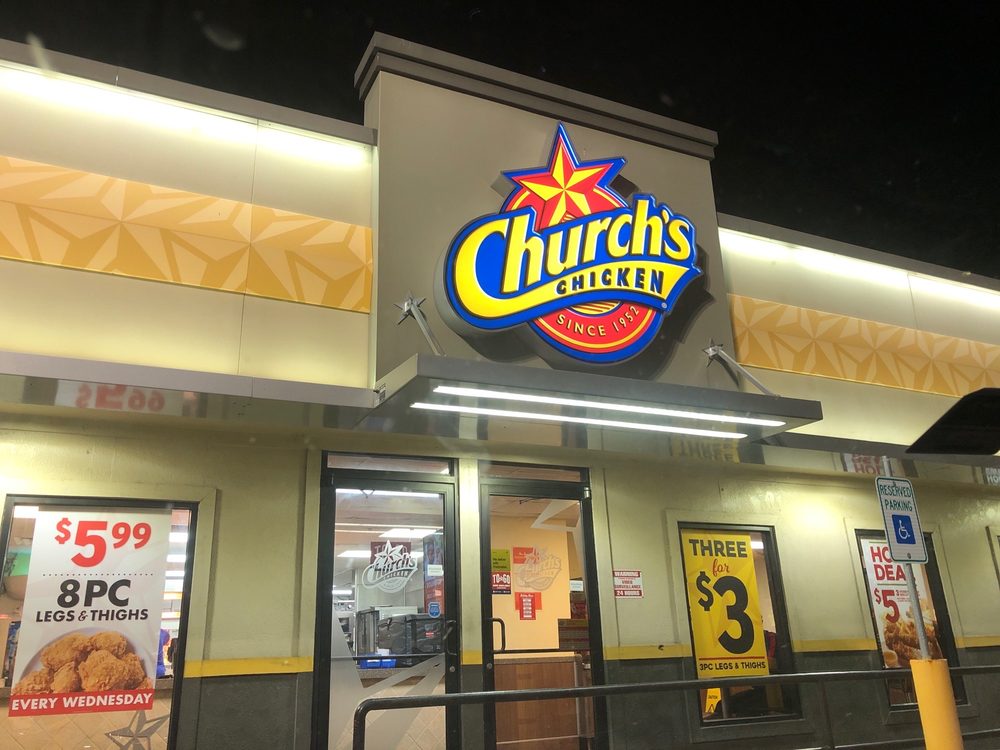 CHURCH’S CHICKEN 1714 S 77 Sunshine Strip, Harlingen, Texas Chicken