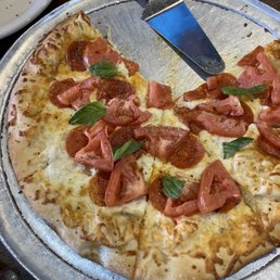 Margarita pizza with pepperoni Margarita pizza with pepperoni