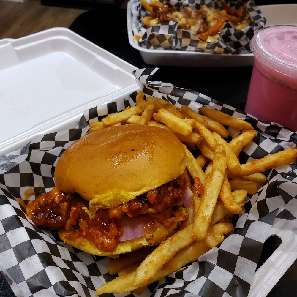 Confused Kitchen - BBQ Cheddar Buttermilk Chicken with SriLankan Falida - Burgers Near Me - Toronto, Ontario
