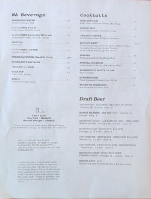 Menu photo 2 Range Chicago, IL Menu photo 2 Range Chicago, IL