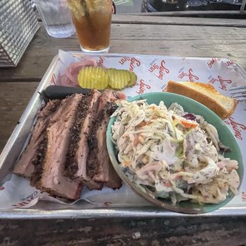 Swing Inn Cafe & BBQ - Brisket Platter w/slaw & Texas Toast. - Breakfast & Brunch Near Me - Temecula, California Swing Inn Cafe & BBQ - Brisket Platter w/slaw & Texas Toast. - Breakfast & Brunch Near Me - Temecula, California