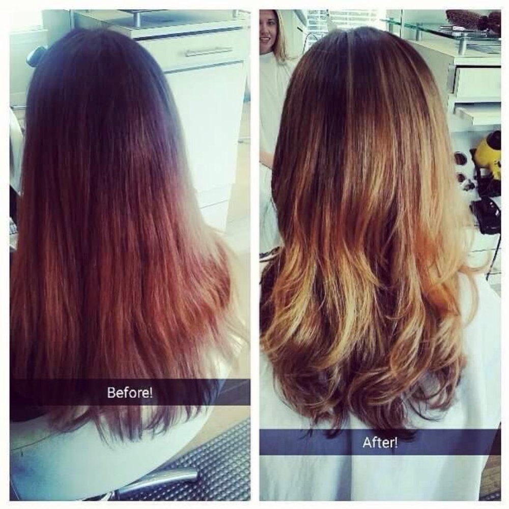 Studio A Salon - Ombré Balayage color correction by Jessica (photo by Jessica) - Hair Salons Near Me - Houston, Texas Studio A Salon - Ombré Balayage color correction by Jessica (photo by Jessica) - Hair Salons Near Me - Houston, Texas