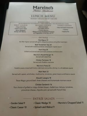 Menu photo 1 Marvino's Cypress, TX