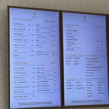 Haraz Coffee House - Menu - Desserts Near Me - Fremont, California Haraz Coffee House - Menu - Desserts Near Me - Fremont, California