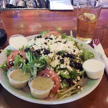 Brooklyn's Finest Pizza - Large house salad with Greek and Blue cheese dressing on the side..So big..soo good - Italian Near Me - Denver, Colorado