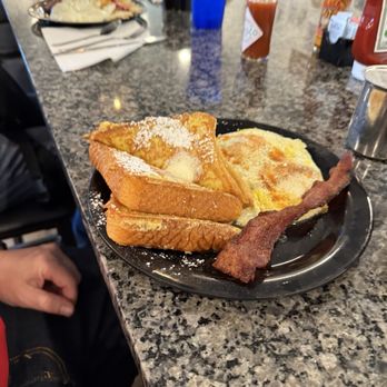 Amber Kay’s Cafe - French toast with eggs & bacon. Really tasty! - Breakfast & Brunch Near Me - Cedar City, Utah Amber Kay’s Cafe - French toast with eggs & bacon. Really tasty! - Breakfast & Brunch Near Me - Cedar City, Utah