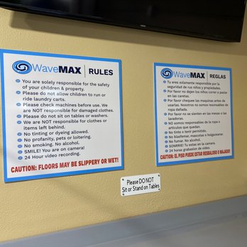 WaveMax Laundry - Rules - Laundromat Near Me - Tustin, California WaveMax Laundry - Rules - Laundromat Near Me - Tustin, California