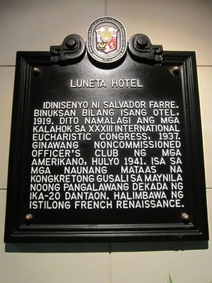 The Luneta Hotel Manila by null