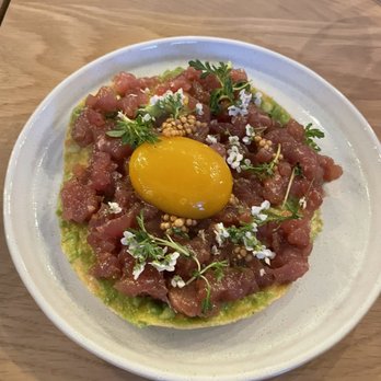 Ember & Rye - Tuna Tostada - Seafood Near Me - Carlsbad, California Ember & Rye - Tuna Tostada - Seafood Near Me - Carlsbad, California
