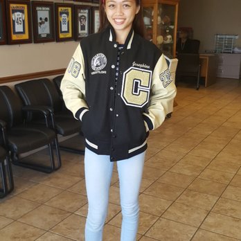 C & L Custom Varsity Jackets - Photo taken last year when my daughter first got her Varsity jacket at C & L. We are looking forward to her new one. - Sports Wear Near Me - Cypress, California C & L Custom Varsity Jackets - Photo taken last year when my daughter first got her Varsity jacket at C & L. We are looking forward to her new one. - Sports Wear Near Me - Cypress, California