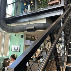 Bad Ass Coffee of Hawaii - Stairs to second floor