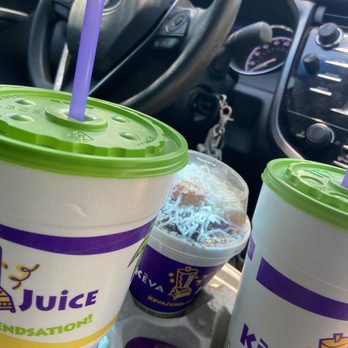 Keva Juice - two cups of juice and a spoon - Juice Bars & Smoothies Near Me - Las Cruces, New Mexico Keva Juice - two cups of juice and a spoon - Juice Bars & Smoothies Near Me - Las Cruces, New Mexico