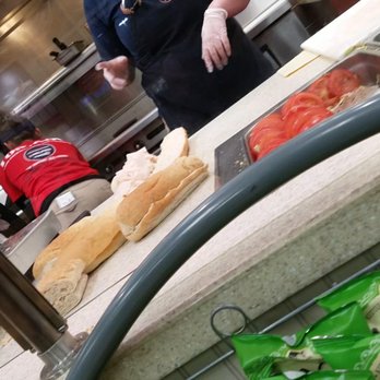 Jersey Mike's Subs - Supervisor: Alejandro - trying to hide behind the counter (left) - Sandwiches Near Me - Stevenson Ranch, California Jersey Mike's Subs - Supervisor: Alejandro - trying to hide behind the counter (left) - Sandwiches Near Me - Stevenson Ranch, California