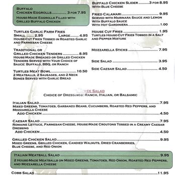 Turtles Bar and Grill - Menu front - Sports Bars Near Me - Chicago, Illinois Turtles Bar and Grill - Menu front - Sports Bars Near Me - Chicago, Illinois