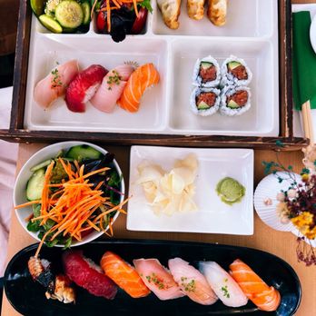 Kombu Sushi - Nigiri + Bento Box A (3 Items) - Sushi Bars Near Me - Los Angeles, California