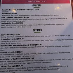Freda's Cafe - Dinner Menu
