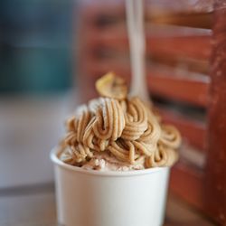 Kansha Creamery - Mont-Blanc over Condensed Strawberry Ice Cream