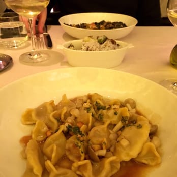Marea - I had the Casoncelli (amazing light flavors) with the roasted brussels sprouts to share. - Italian Near Me - New York, New York