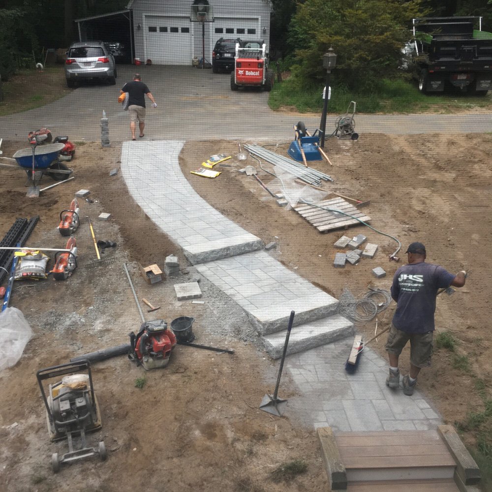 Jhs Landscape Construction - Redirected walkway with less steps - Landscaping Near Me - Littleton, Massachusetts