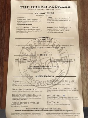 Menu photo 5 The Bread Pedaler Lancaster, PA