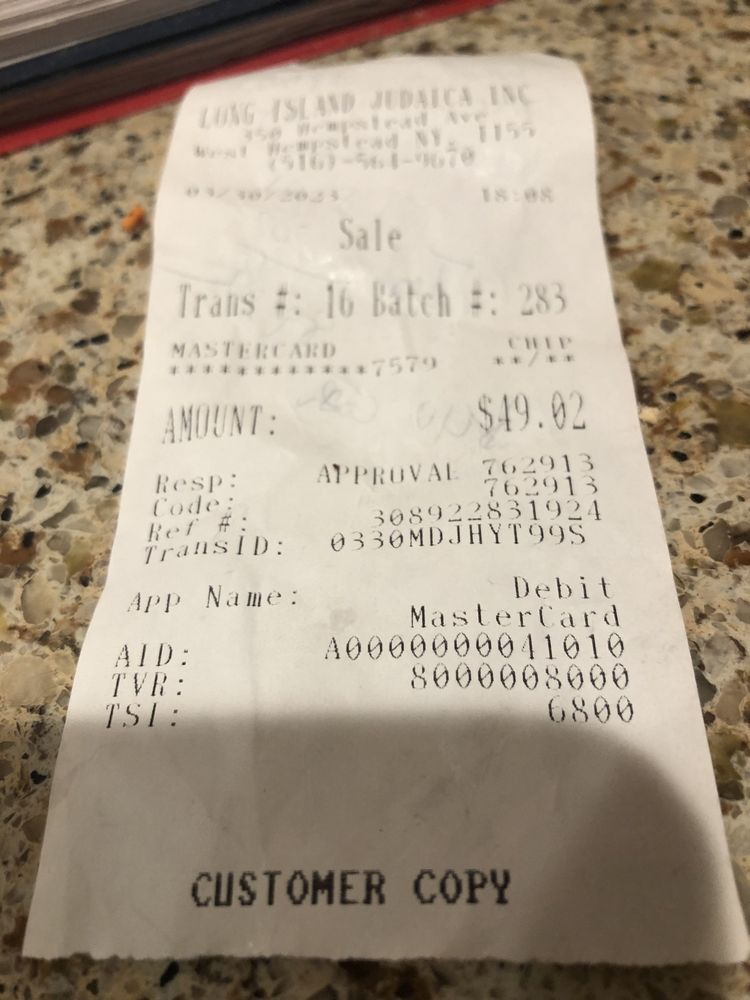 LONG ISLAND JUDAICA Updated September 2024 353 Hempstead Ave, West