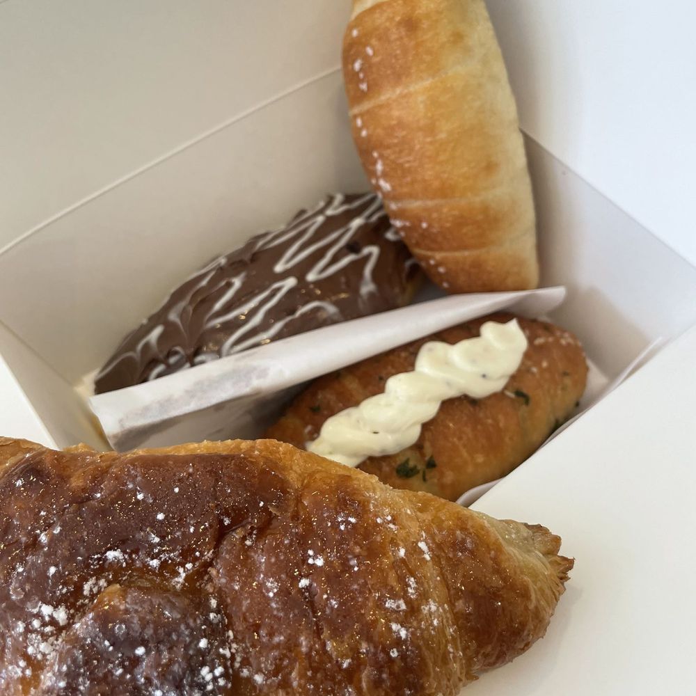 Childish Bakery - Honey croissant, salted butter, garlic cream cheese, & chocolate - Bakeries Near Me - Carrollton, Texas Childish Bakery - Honey croissant, salted butter, garlic cream cheese, & chocolate - Bakeries Near Me - Carrollton, Texas