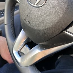 This is how my wheel handle was left. Not even a good wipe to lie to me This is how my wheel handle was left. Not even a good wipe to lie to me 