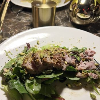 Terrone - Tono in Crosta - Tuna in pistachio crust, lemon sauce - Pizza Near Me - Queens, New York