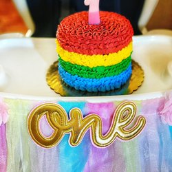 Allie’s Icing - Rainbow Smash Cake