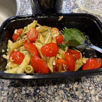 Mama Fla - This is a pasta salad, it has penne pasta with pesto, spinach tomatoes mozzarella cheese and Mama Fla's authentic balsamic vinegar glaze. - Italian Near Me - Idaho Falls, Idaho Mama Fla - This is a pasta salad, it has penne pasta with pesto, spinach tomatoes mozzarella cheese and Mama Fla's authentic balsamic vinegar glaze. - Italian Near Me - Idaho Falls, Idaho