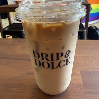 Drip and Dolce - Photo 6: Large Iced Hazelnut Latte - Bakeries Near Me - West Hollywood, California Drip and Dolce - Photo 6: Large Iced Hazelnut Latte - Bakeries Near Me - West Hollywood, California