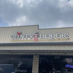 clint's Liquor #3 - Outside sign