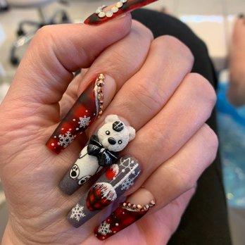 Queen Nails Spa - Christmas nails by Don - Nail Salons Near Me - Spring, Texas Queen Nails Spa - Christmas nails by Don - Nail Salons Near Me - Spring, Texas