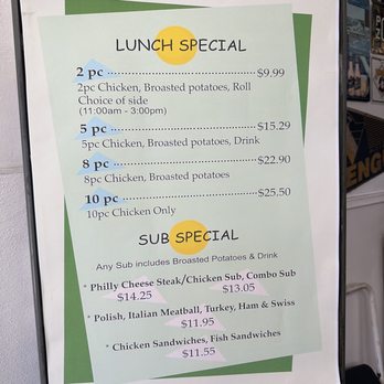 Pittsburgh Chicken & Subs - Lunch Special Menu (August 2023) - American Near Me - Los Alamitos, California Pittsburgh Chicken & Subs - Lunch Special Menu (August 2023) - American Near Me - Los Alamitos, California
