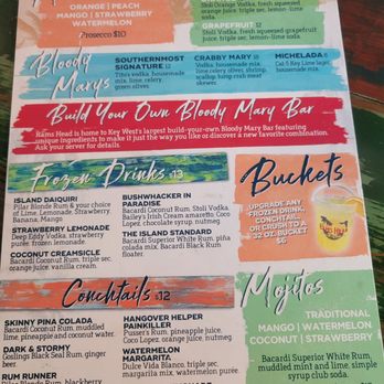 Rams Head Southernmost - Drink menu - American Near Me - Key West, Florida Rams Head Southernmost - Drink menu - American Near Me - Key West, Florida