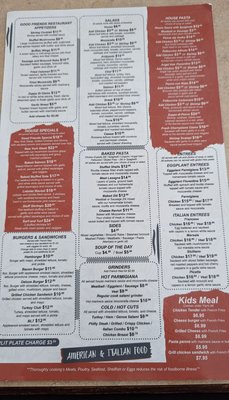 Menu photo 1 Good Friends Restaurant New Hartford, CT