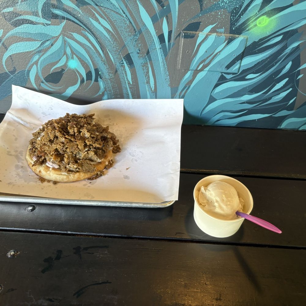 Vegan Gyro And The Vegan Ice Cream