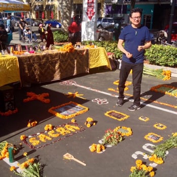 Dia De Los Muertos - Ruben Reveles with his exhibit - Festivals Near Me - Sacramento, California Dia De Los Muertos - Ruben Reveles with his exhibit - Festivals Near Me - Sacramento, California