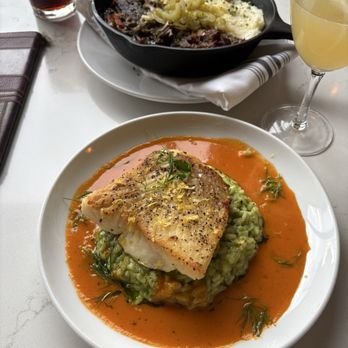 First Mile Kitchen - Roast and halibut - New American Near Me - Wichita, Kansas