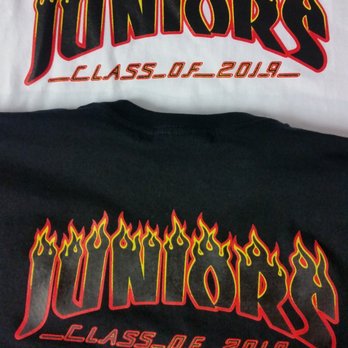 Screen Printers Ink - The Junior class wanted their class shirts in the Thrasher logo theme. - Screen Printing/T-Shirt Printing Near Me - West Sacramento, California Screen Printers Ink - The Junior class wanted their class shirts in the Thrasher logo theme. - Screen Printing/T-Shirt Printing Near Me - West Sacramento, California