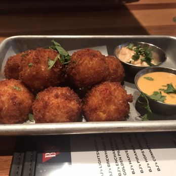 BJ's Restaurant & Brewhouse - Cous-cous Mac n Cheese Balls - New American Near Me - Evansville, Indiana