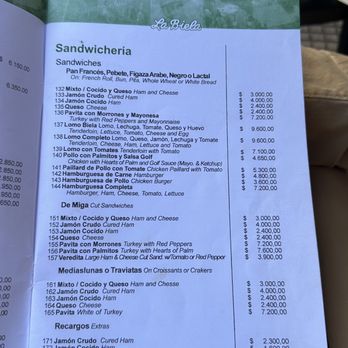 La Biela - Menu - Cafeteria Near Me - Buenos Aires, C