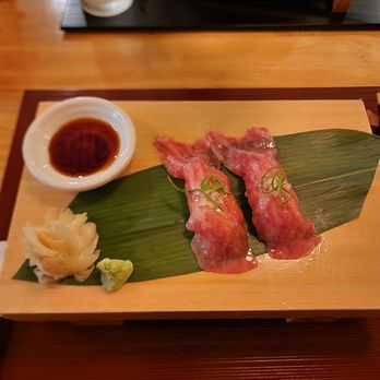 Mensho - Wagyu nigiri - Noodles Near Me - Houston, Texas